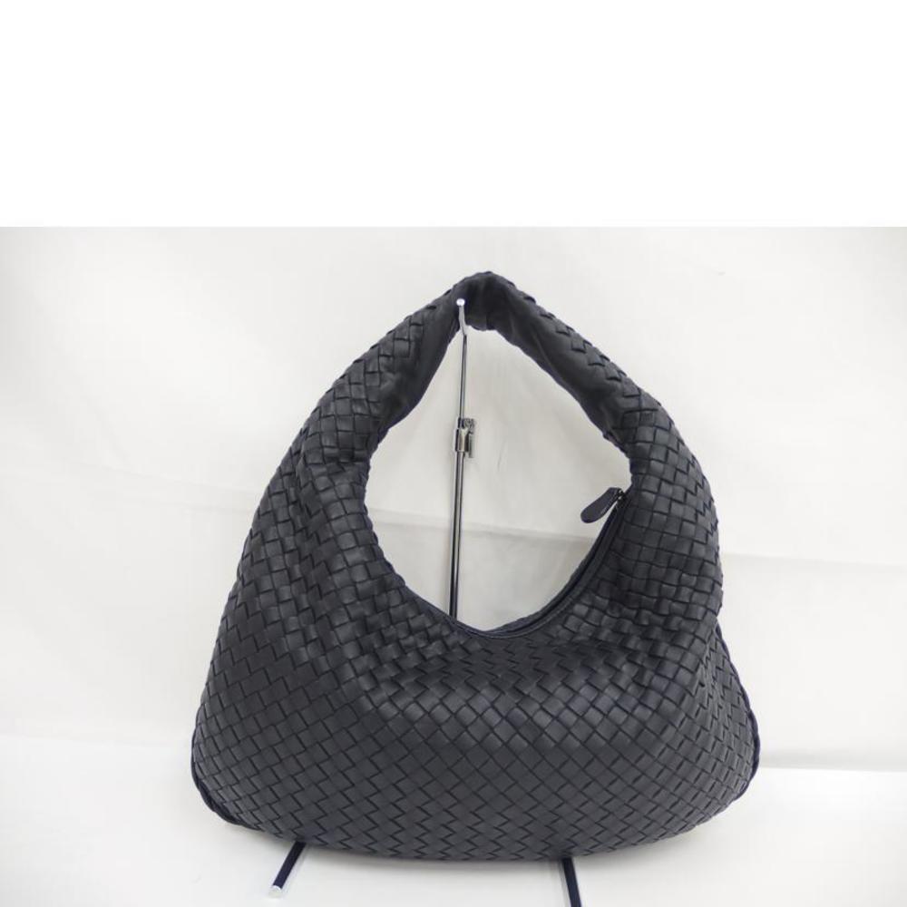 Bottega Intrecciato One Shoulder Noir